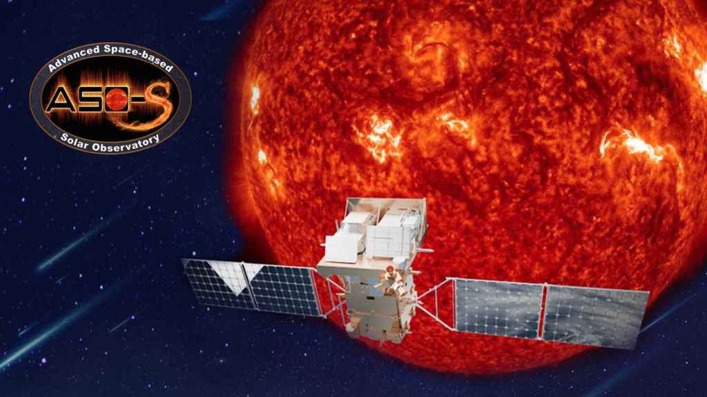 Recreación del satélite ASO-S