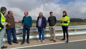 El vicepresidente de la Diputación Provincial, José María Barrios, ha visitado hoy uno de esos tramos