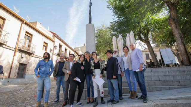 Homenaje a Alberto Sánchez en Toledo. Foto: Twitter @milagrostolon.