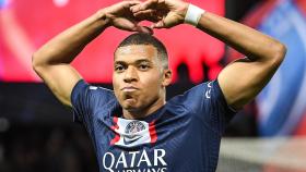 Kylian Mbappé, en un partido del PSG de la temporada 2022/2023