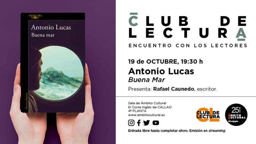 Club de Lectura con Antonio Lucas y su novela 'Buena mar'