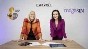 Wullich, presidenta de Las Top100, y Sánchez de Lara, vicepresidenta de EL ESPAÑOL, tras la firma del acuerdo