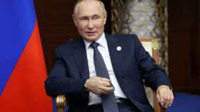 El presidente de Rusia, Vladimir Putin, durante una reunión en Astana.