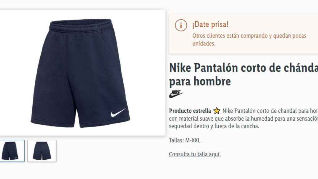 Pantalón Nike corto de chándal