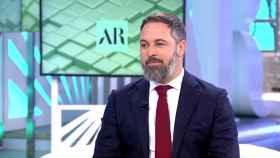 El líder de Vox, Santiago Abascal, este lunes en Telecinco.