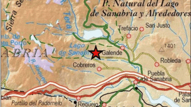 Mapa del terremoto