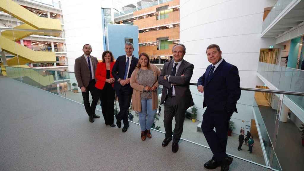 Una imagen de la visita de la delegación de Castilla-La Mancha a Dublín