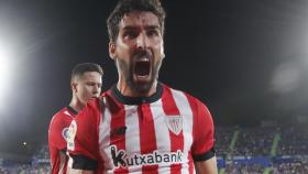 Raúl García, celebrando un gol con el Athletic Club en La Liga 2022/2023