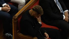 Neymar durante el juicio de su fichaje por el Barça en la Audiencia de Barcelona