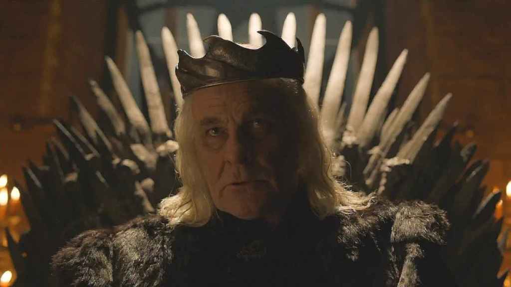 Aerys II el Rey loco, el último Targaryen en el Trono de Hierro.