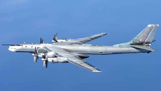 Un bombardero Tupolev Tu-95MS, como los que están en el aeródromo de Enguels.