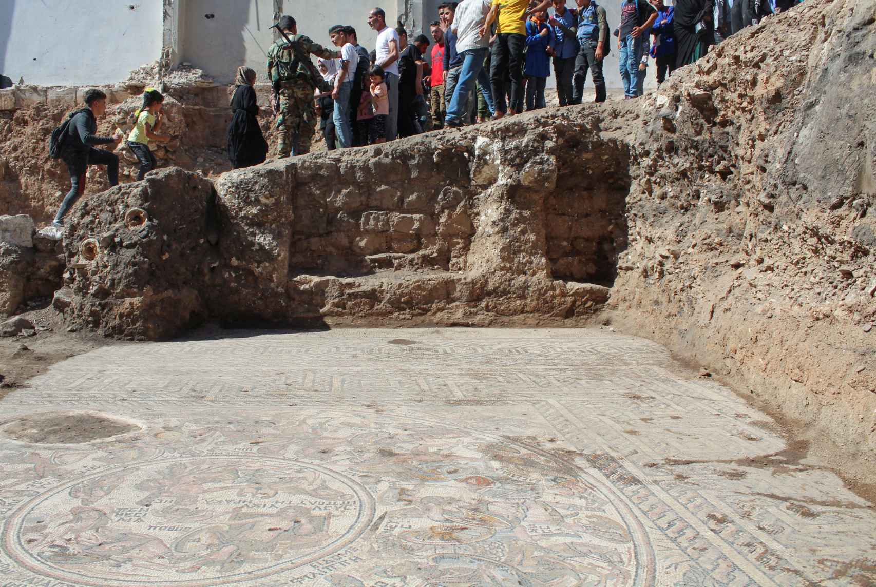 Otra imagen del mosaico de Rastán (Siria).