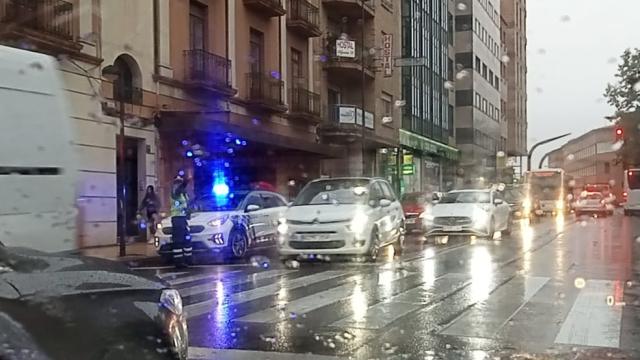 Accidente en la avenida Alfonso IX de Zamora