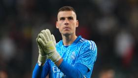 Lunin, frente al Shakhtar Donetsk en Champions League.