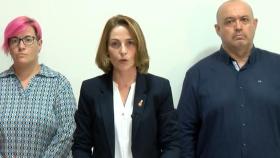 Ángela Notario,  Luisa Márquez y Julián Díaz-Cano, de izquierda a derecha.