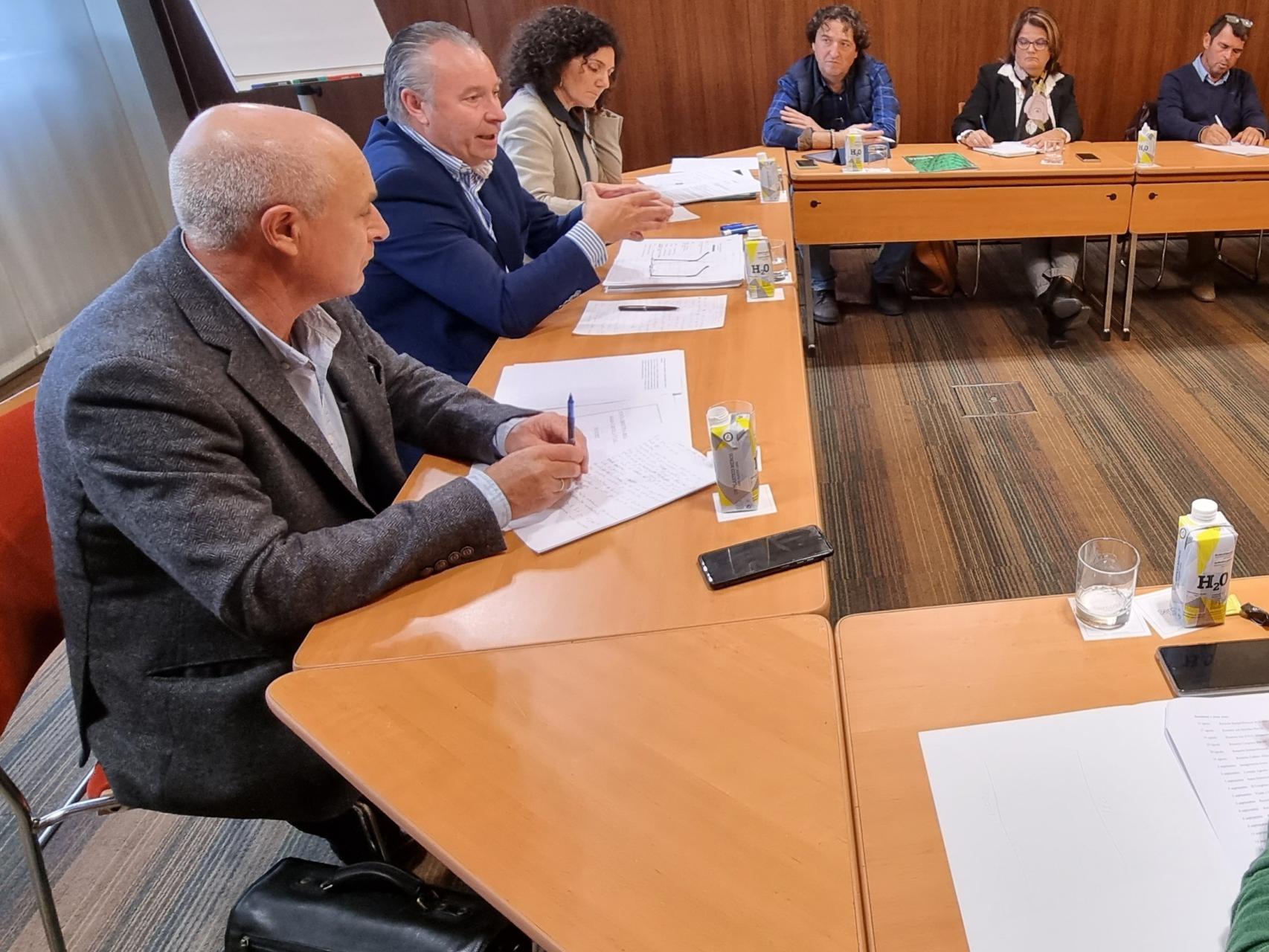 Un momento de la Junta Directiva de Asaja Castilla y León celebrada hoy en Valladolid