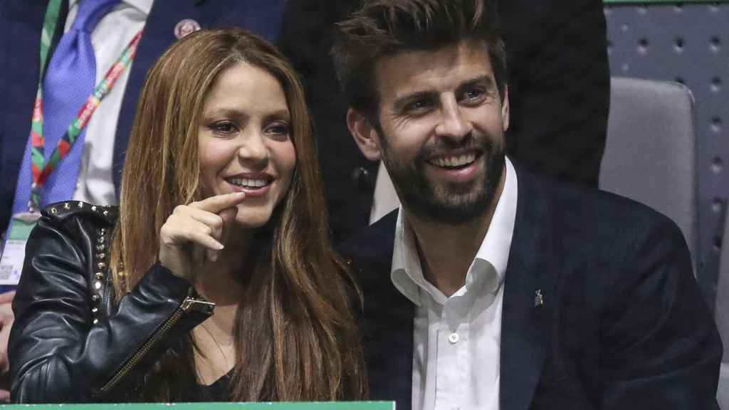 Shakira y Gerard Piqué en la Copa Davis 2019.
