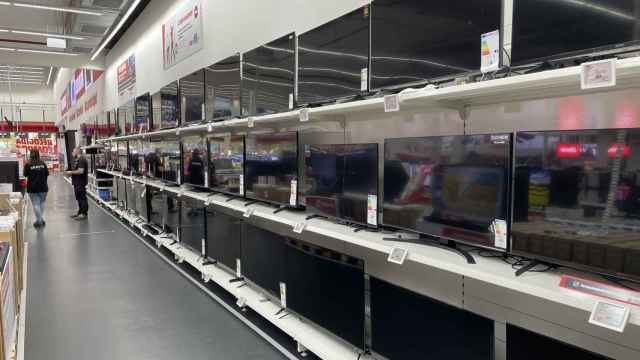 Televisores apagados de Media Markt