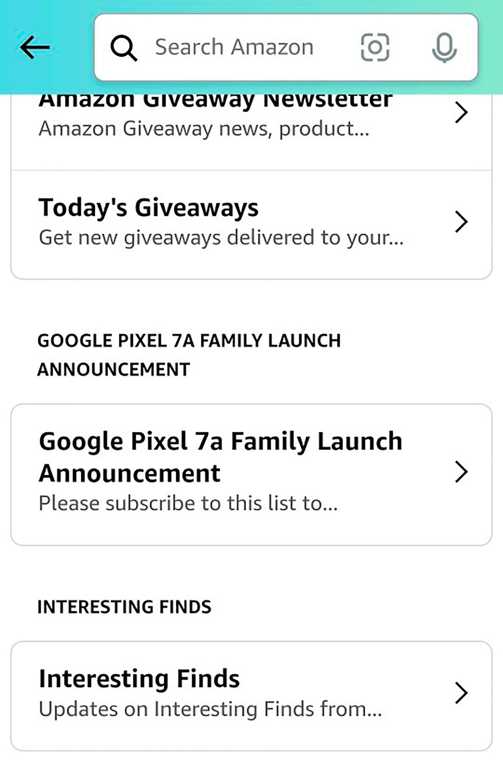 Pixel 7a en Amazon