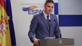 El presidente del Gobierno, Pedro Sánchez, este viernes en Bruselas.