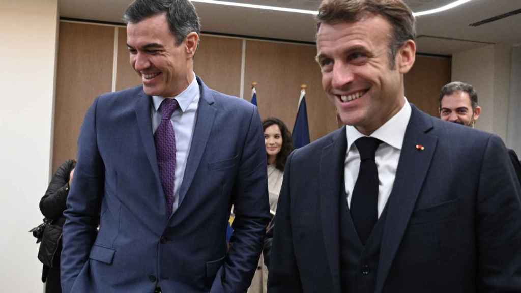 Pedro Sánchez y Emmanuel Macron, en la cumbre europea celebrada en Bruselas.