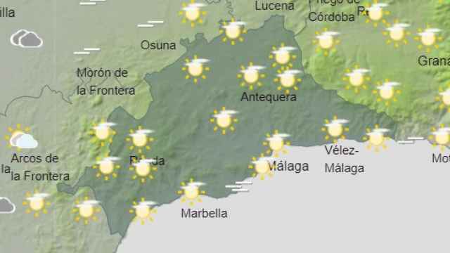 Previsión meteorológica para hoy en Málaga.