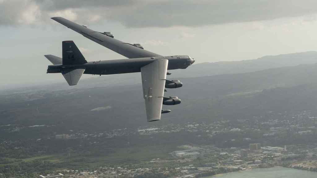 B-52 Bombers During Maneuvers In Guamo