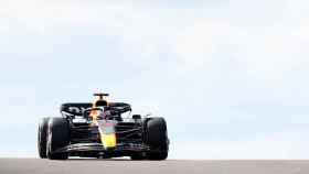Verstappen, en pleno Gran Premio.