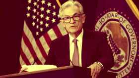 Jerome Powell, presidente de la Fed, durante la rueda de prensa de la reunión que el banco central mantuvo en julio.