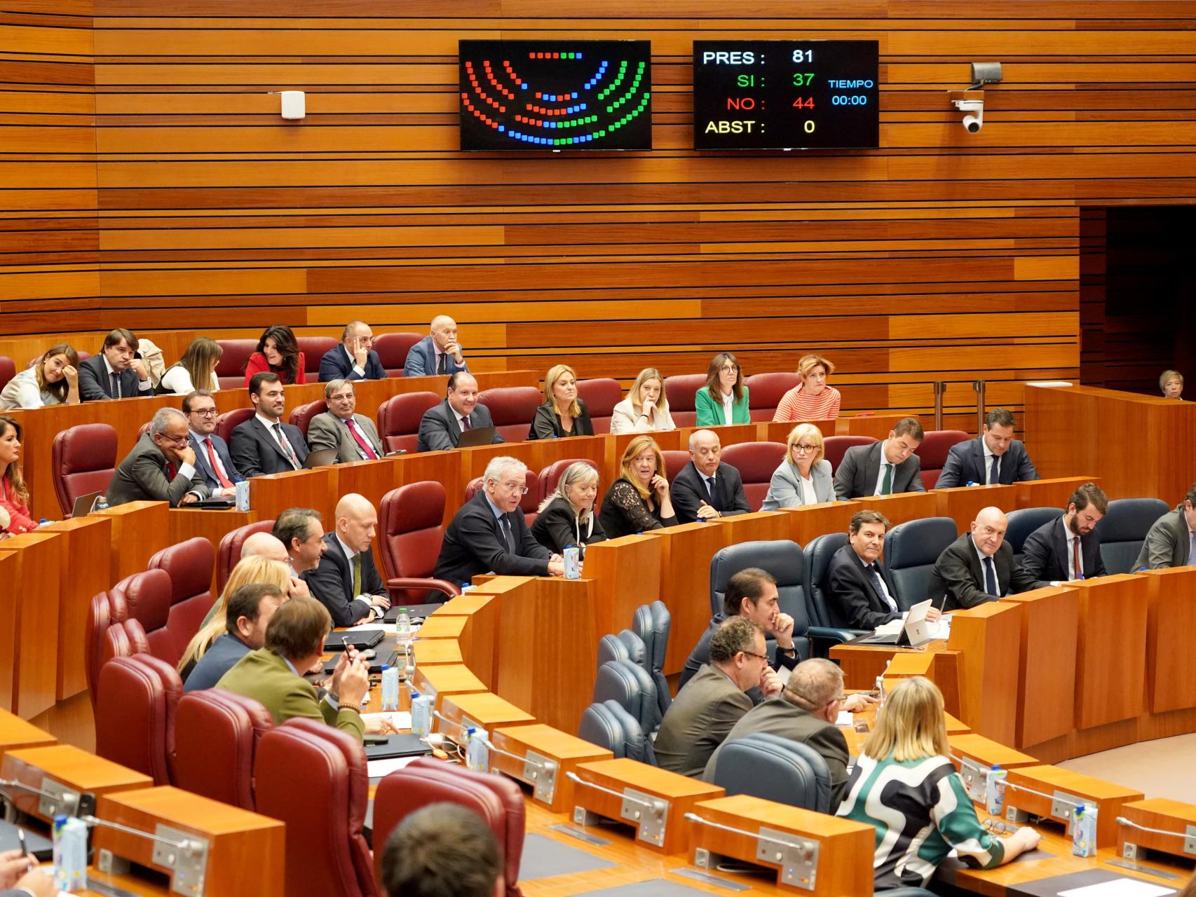 Imagen del pleno de las Cortes del pasado 5 de octubre.