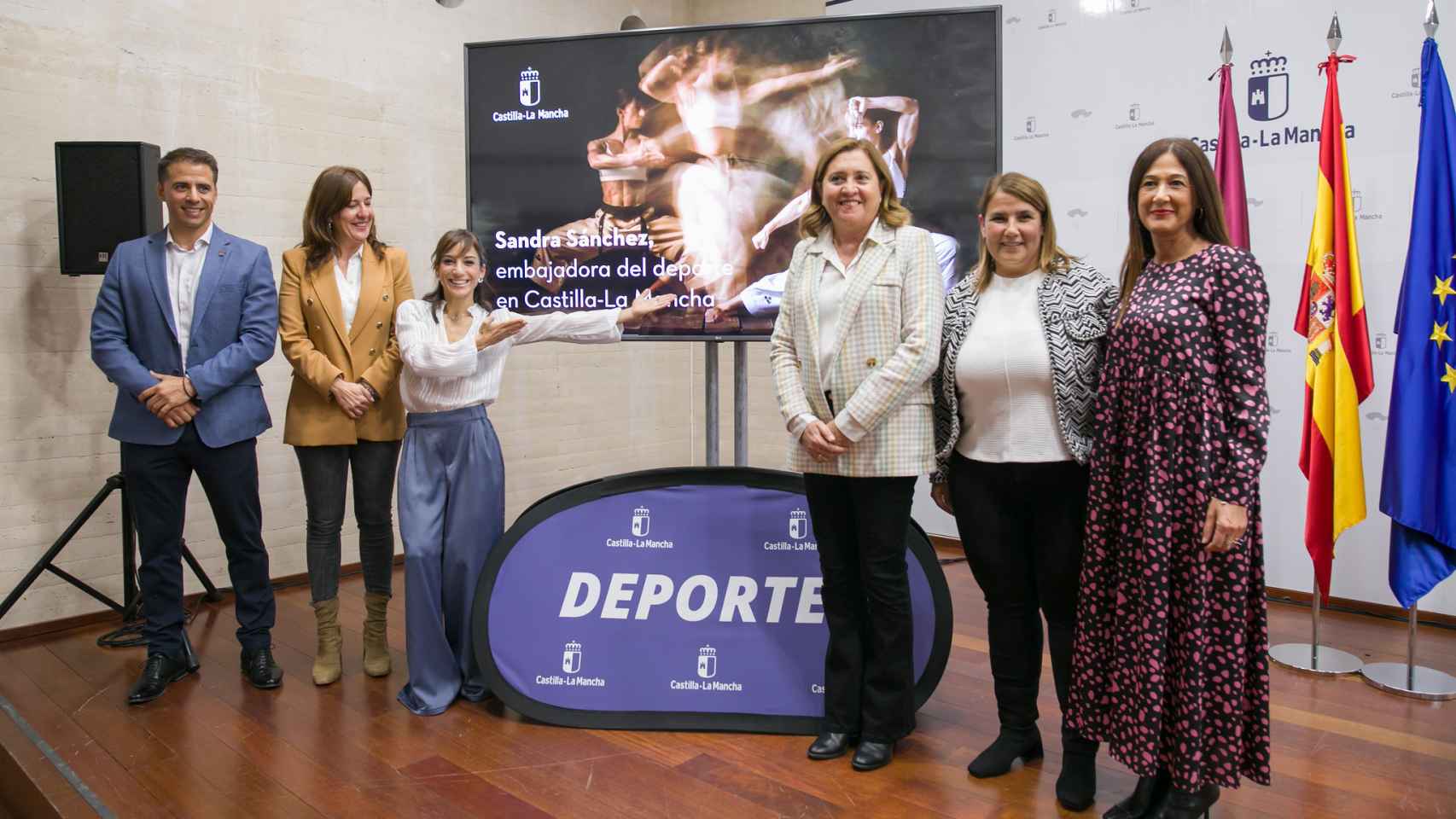 Presentación de Sandra Sánchez como ‘Embajadora del Deporte en Castilla-La Mancha’. Foto: JCCM.