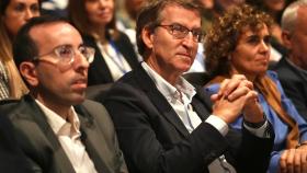 Feijóo durante el congreso del PP de Lleida.