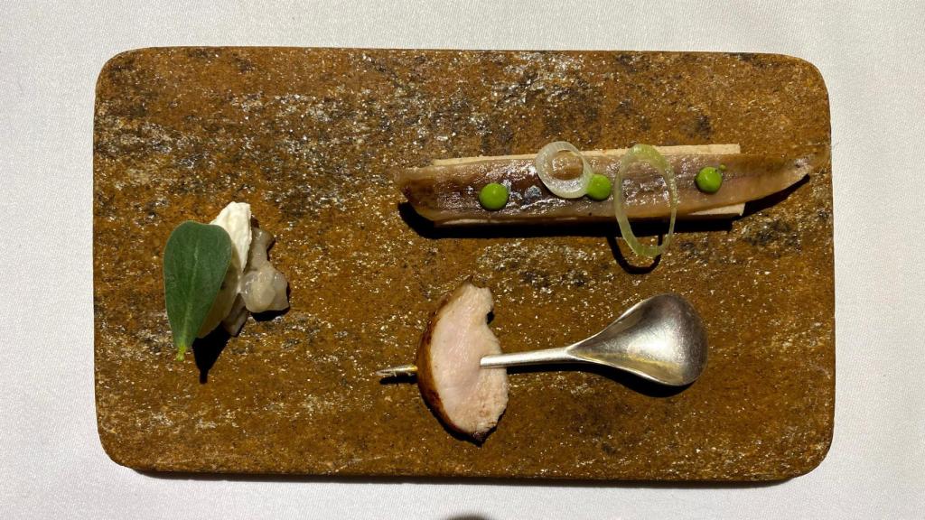 Uno de los platos del menú de Andreu Genestra