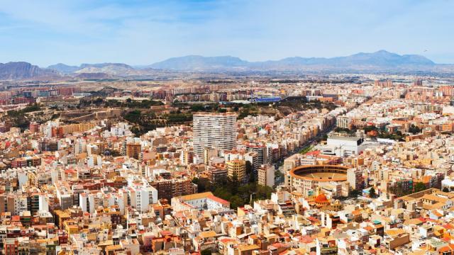 Panorámica de la ciudad de Alicante.