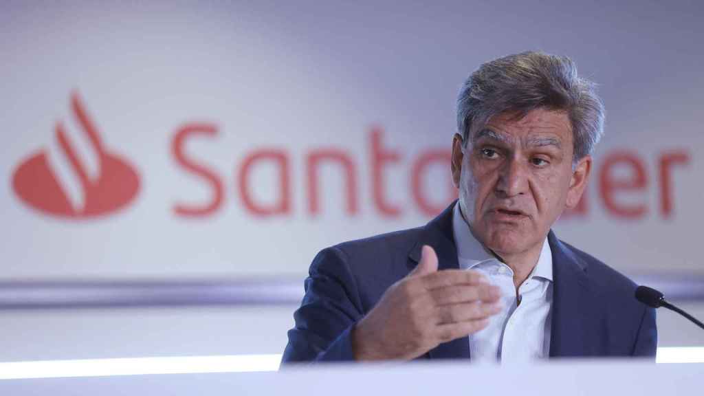 José Antonio Álvarez, consejero delegado de Santander, el miércoles durante la rueda de prensa de resultados.