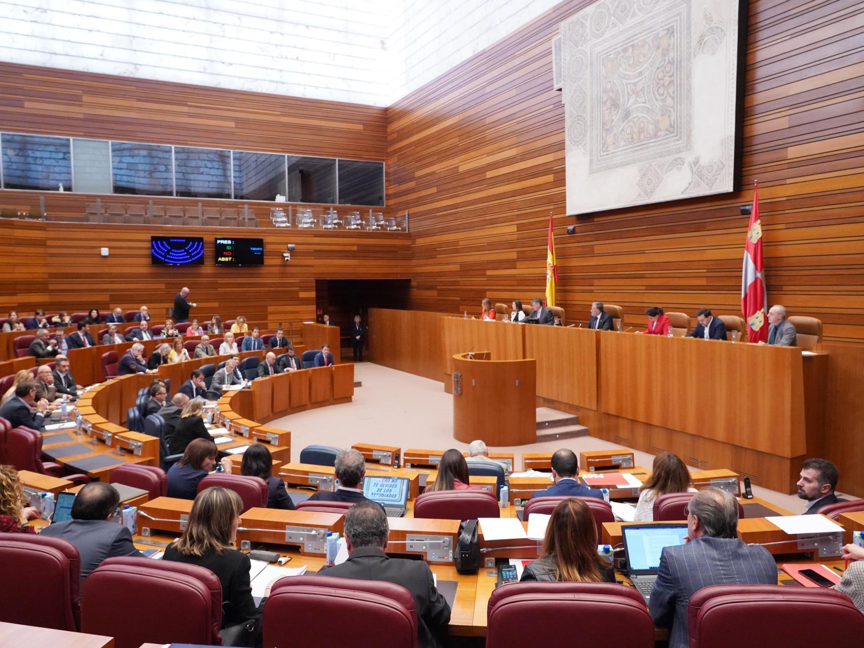 Imagen del pleno de las Cortes de este miércoles.