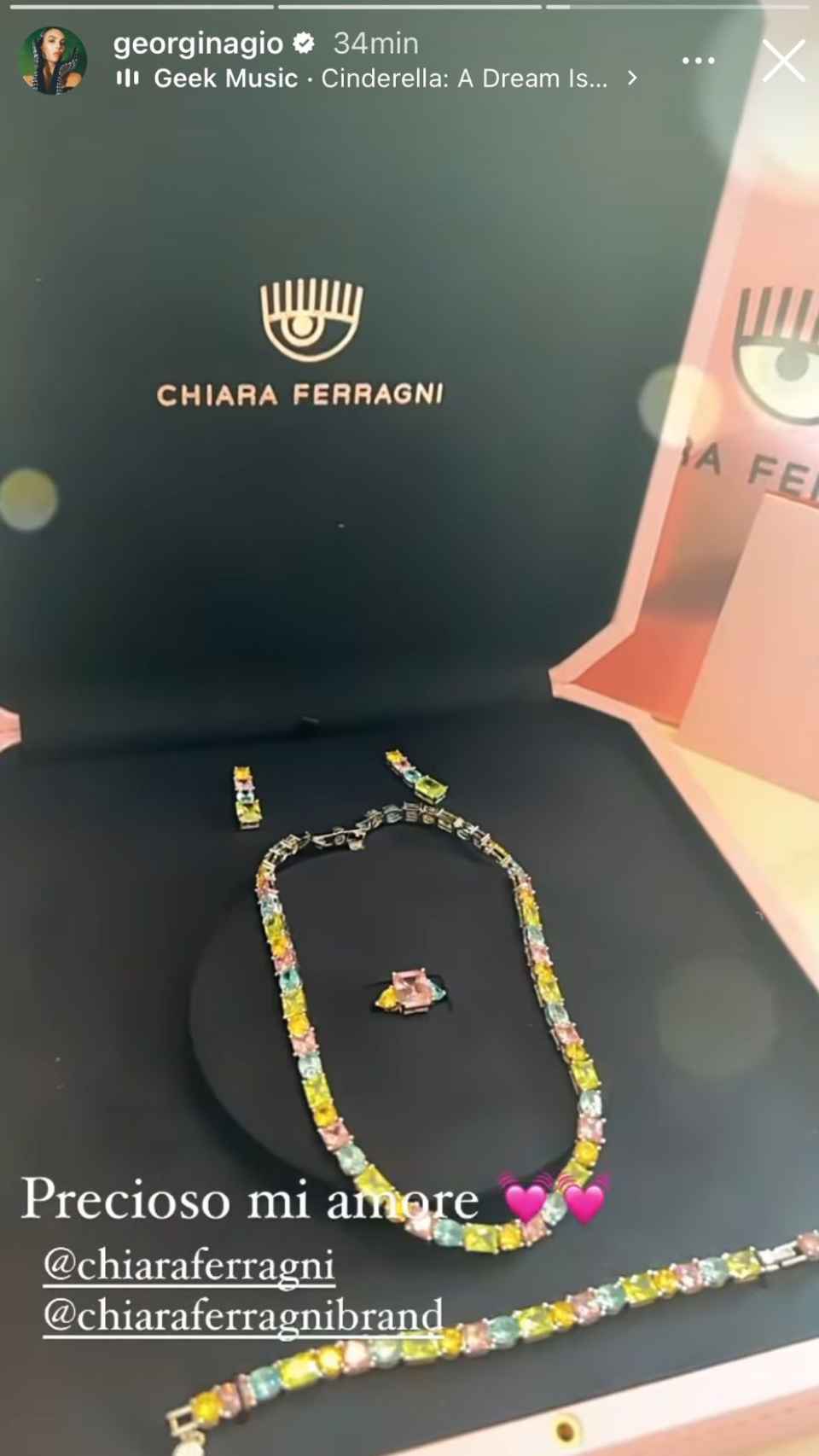 Las joyas que de Chiara Ferragni que ha recibido Georgina Rodríguez.