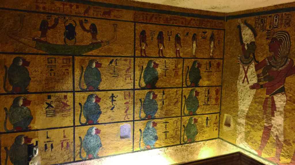 Imagen de la cámara funeraria de Tutankamón.