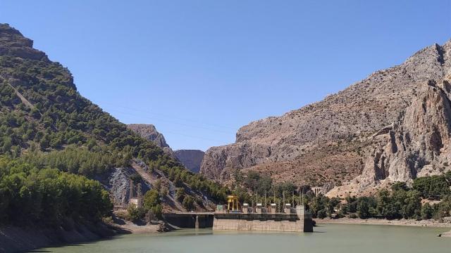 Imagen de archivo de un embalse de Málaga.