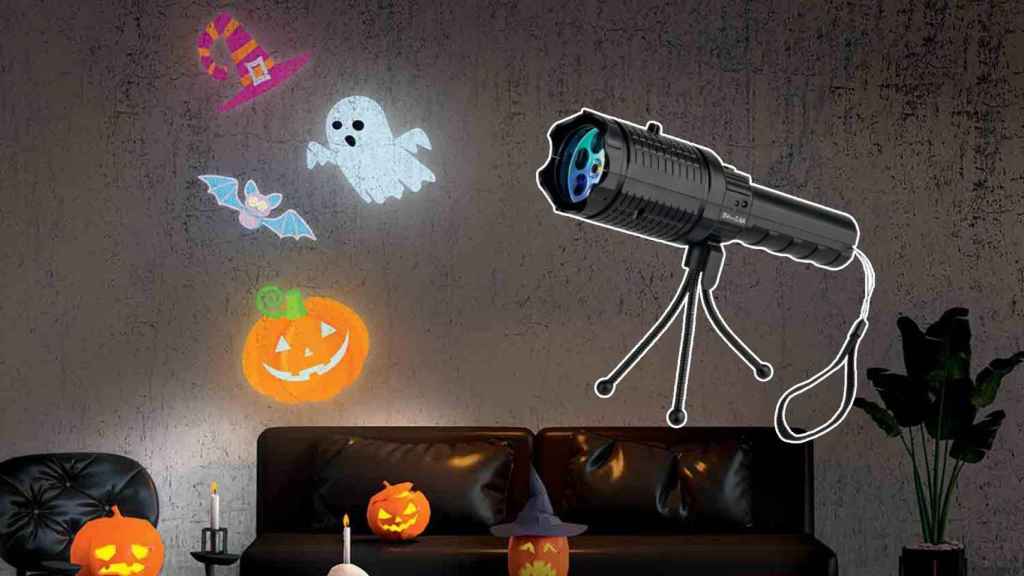 Forma del barco jugador eternamente El último chollo de Lidl es un proyector de 10 euros para decorar tu casa  con dibujos de Halloween