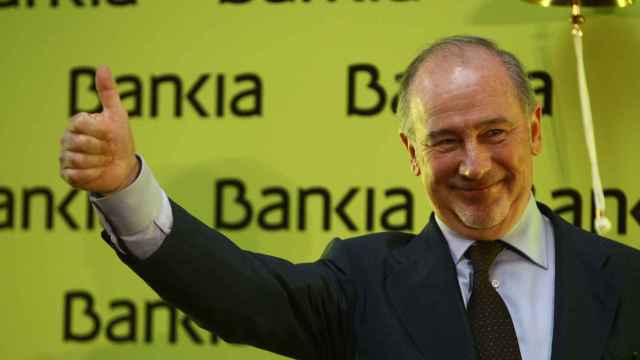 Rodrigo Rato el día de la salida de Bolsa de Bankia.