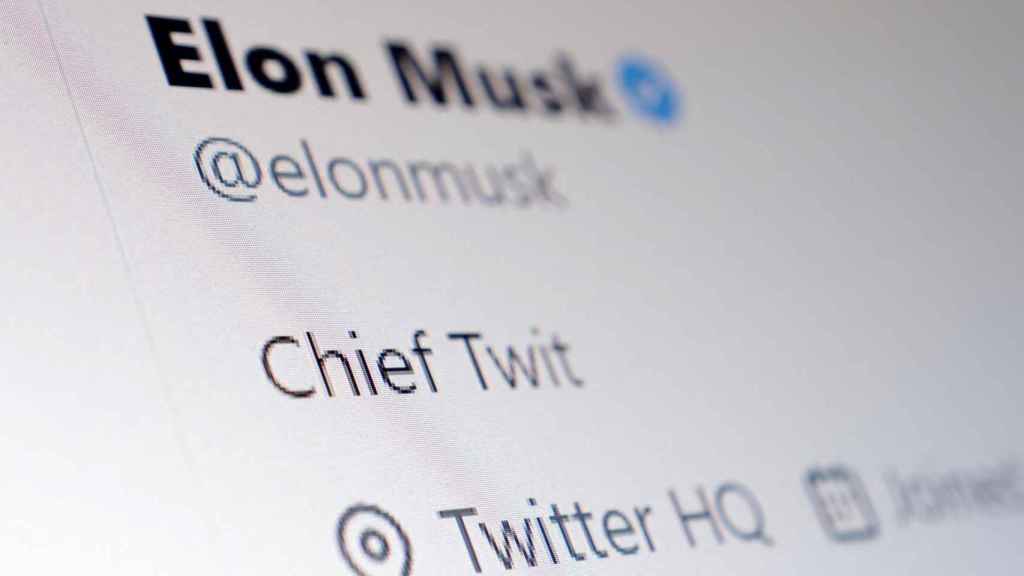 El perfil de Elon Musk en Twitter en el que se denomina 'Jefe Tuit'.