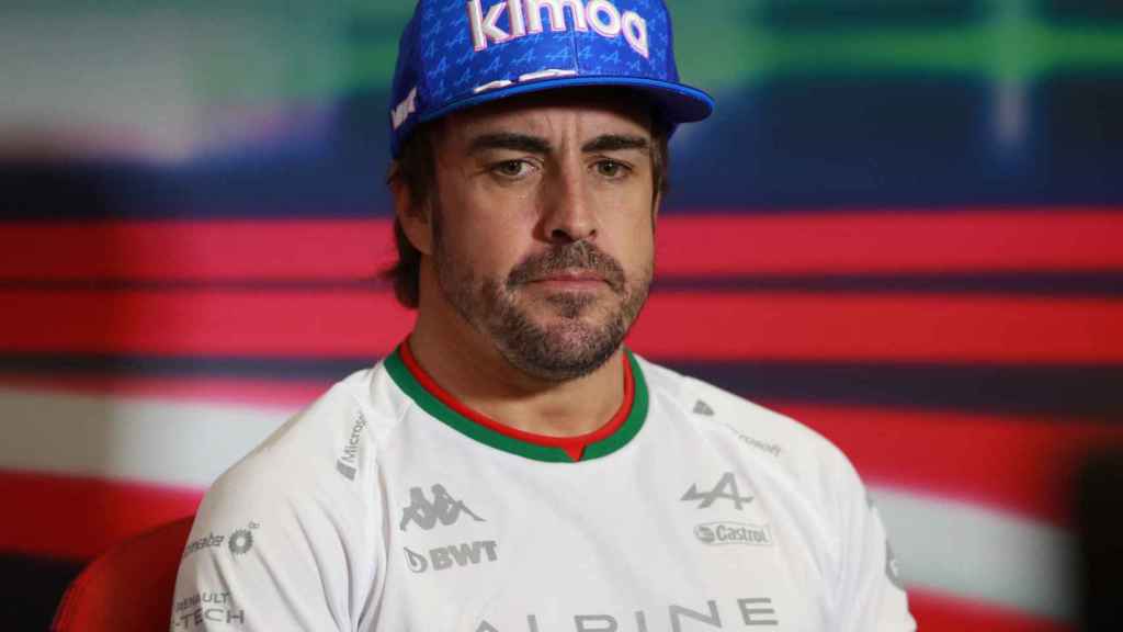 Fernando Alonso, durante el Gran Premio de México 2022