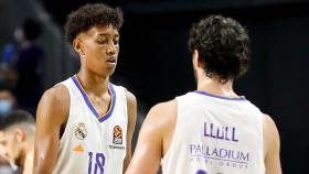 Baba Miller, junto a Sergio Llull en el Real Madrid