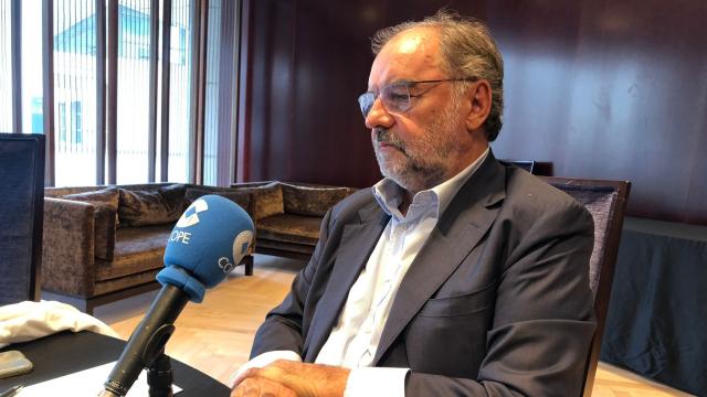 Josep Soler en los estudios de 'Cope'.