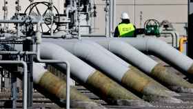 Parte de las tuberías en las instalaciones de desembarco del gasoducto Nord Stream 1 en la ciudad de Lubmin