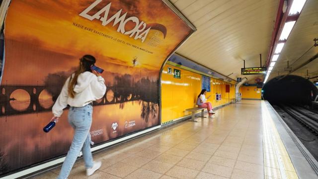 Zamora Enamora en el metro de Madrid