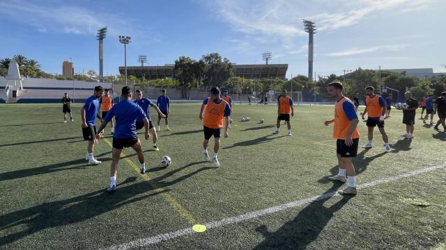 El Hércules, en un entrenamiento.