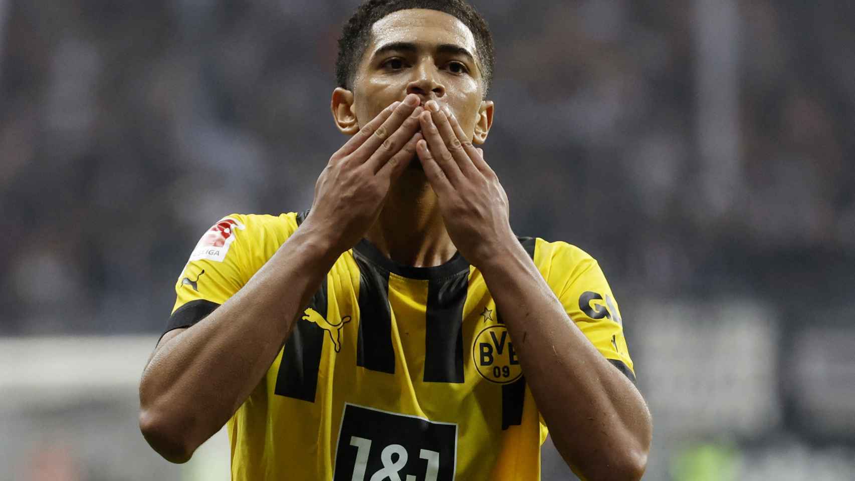 Jude Bellingham, celebrando un gol con el Borussia Dortmund