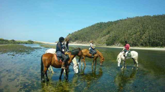 Excursión a caballo en Asturias.